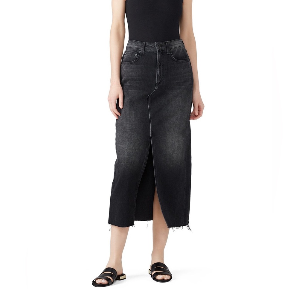 Rag & Bone | Clyde Denim Skirt In Washed Black - NWOT